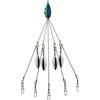 Asyduey Umbrella Rigs per Stripers Fishing, Kit per Esche da Pesca nel Acqua Swimbait Rig, Blu