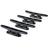 Asyduey 4 Pezzi 4 Pollici Nero Tacchetta per Barca Tacchette per Kayak Tacchette per Pontile per Barche Tacchette per Canoa Kayak Tacchette per Canoa Nere nel Nylon Resistente