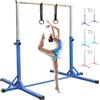 FBSPORT Barra da ginnastica per bambini, per interni ed esterni, regolabile in altezza a 13 livelli, con anelli da ginnastica, per allenamento, palestra, bar e ginnastica