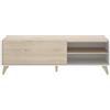 DEODATO Mobile tv 155x47h cm bianco e rovere naturale Dekit Ness