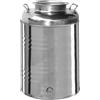 DEODATO Fusto per olio in acciaio inox con tappo da 50 litri