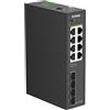 D-Link DIS 210G-12UP - Switch - industriali - Intelligente - 6 x 10/100/1000 (PoE+) - DIS-210G-12UP