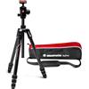 Manfrotto Befree GT PRO Travel Tripod, Twist Lock with Ball Head and Bag for Sony, DSLR, CSC, Mirrorless, Lightweight Carbon Fibre, black/silver, 12 kg Payload, MKBFRTC4GTA-BH