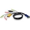Aten Cavo Kvm Aten HD15 a USB con Audio 3m, 2L-5303U