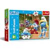 Trefl - I Puffi, Puffetta e i Puffi - Puzzle 30 Pezzi - Puzzle Colorati con i Protagonisti del Cartone Animato, Divertimento Creativo, per Bambini dai 3 anni
