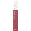 Maybelline New York Tinta Labbra a Lunga Durata, Effetto Matte e Colore Intenso, Tenuta fino a 16 Ore, No Transfer e Senza Sbavature, SuperStay Matte Ink, Tonalità: Soloist (140), 5 ml