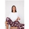 Tezenis Maglia Manica Lunga Girocollo Cotone E Modal Donna Bianco