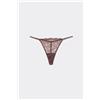 Tezenis Perizoma Con Fianchetto Tanga In Pizzo Donna Marrone
