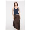 Tezenis Gonna Lunga A Campana In Raso Donna Marrone