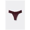 Tezenis Brasiliano Microfibra Taglio Vivo E Pizzo Donna Rosso