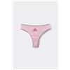 Tezenis Brasiliano Cotone Pointelle Con Ricamo Donna Rosa