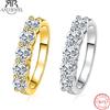 ANU JEWEL AnuJewel 4mm D Color Moissanite Wedding Band Ring 925 Sterling Silver 18K Gold Plated Eternity Band Anelli di fidanzamento all'ingrosso