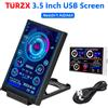 TURZX Schermo secondario IPS tipo C da 3,5 pollici per CPU del computer GPU RAM Display HDD Monitor LCD USB 320 * 480 liberamente AIDA64 Windows 10 11