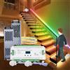 MJJC Sensore di movimento PIR Controller luce ES32 12V 24V Singolo colore RGB Pixel Flex 5M LED Strip Lampada a infrarossi Controller per scale