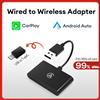 XUDA Nuovo 2 In1 Carplay e Android Auto Mini Box Adattatore Carplay Wireless Wired a Wireless Carplay Per USB/Tipo C Dongle Plug And Play