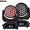 SHEHDS 2PCS 36x18W LED Wash Zoom Moving Head Light Regolazione lineare Dimmer per Party Bar Festa di nozze Concerto