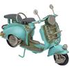 Wonderlust Deco - Moto in Metallo Blu 17x7,5x11,5 Blu 17x7,5x11,5h cm