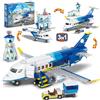 HOGOKIDS Set di Costruzioni 3 in 1: Aereo Passeggeri, Elicottero e Jet Privato - Modellini di Aerei Giocattolo per Bambini e Bambine - Regalo di Natale e Compleanno