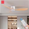 IRALAN Ventilatori da soffitto IRALAN 42-52 pollici senza luce, motore DC, telecomando, ventilatori di raffreddamento, ventilatore da soffitto a basso profilo, silenzioso, grande ventilatore per la casa.