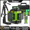 Huepar LS03CG 3D Cross Line livello Laser Set 2 pezzi batterie al litio 12 linee Osram strumento Laser autolivellante con treppiede ricevitore