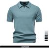 AIOPESON 2025 Polo da golf da uomo in tinta unita premium nuova estate per polo da uomo casual sociale in tessuto traspirante con colletto