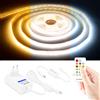 MALITAI Strisce LED COB CCT 24V dimmerabili 8mm 576LED/M Nastro LED flessibile per la decorazione della stanza 3000K 4000K 6000K 2M 5M 10M - Spina UE