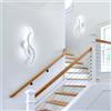 Riserva Moderna applique da parete per interni a LED bianco, lampada da parete bianca fredda 6500K per piccoli spazi, bagno, corridoio, scala, ingresso
