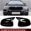 MagicKit M Style Side Mirror Cover Caps Glossy Black For BMW X3 F25 X4 F26 X5 F15 X6 F16 2014-2018 Rearview Mirror Housing 1Pair Magickit