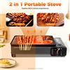 Bymaocar Griglia Portatile da Campeggio a Gas, Fornello a Butano, Barbecue per Cucinare Carne e Verdure all'Aperto