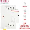 EARU 2P16A100A AC 110V 220V 50/60Hz Su Guida Din Per Uso Domestico AC Contattore Modulare Interruttore Controller 2NO 2NC 1NO 1NC FAI DA TE Smart Home Hotel