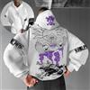Bandai One Piece Rufy Gear 5 Trend Explosion 2025 Stampa posteriore Felpa con cappuccio bianca da uomo in cotone Casual Autunno Inverno Streetwear Anime Cosplay
