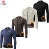 X-TIGER Maglia da ciclismo X-TIGER in pile termico invernale da uomo, a maniche lunghe, calda, traspirante, abbigliamento da bicicletta, maglia MTB