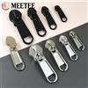 Meetee 10-50 pezzi 3 # 5 # 8 # 10 # Cursore per cerniera in nylon per cerniere da cucire Estrattore per testa Borsa per bagagli Chiusura con cerniera Kit di riparazione per vestiti fai da te