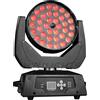 HYULIGHTS Faro mobile LED 36x18W con zoom, RGBWA UV 6in1 con CTO, temperatura colore, DMX512 per palcoscenico, DJ e bar