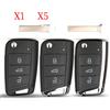 jingyuqin Guscio per Chiave Auto Telecomando jingyuqin X1 X5 per VW Golf 7 Sportsvan GTI MK7 PASSAT B8 JETTA Touran Skoda Octavia A7 SEAT LEON IBIZA