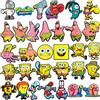Potdemiel 12-100 Pz Potdemiel Spongebob Pendenti e Ciondoli Perni Scarpe Decorazione Accessori Per Bolla Presentazioni Azzagli Clog Sandalo Braccialetti