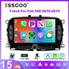 ESSGOO Schermo Multimediale ESSGOO Android15 7" 4+64 GB per Fiat 500 Abarth 2016-2019 CarPlay Wireless Autoradio Navigazione GPS WiFi RDS FM CANBUS Mirror Link Android Auto Controlli al Volante Touchscreen