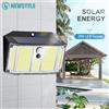 newstyle Luci di Sicurezza Solari LED 268/418 per Esterni, 3 Modalità, con Sensore di Movimento, Impermeabili, per Muri, Recinzioni, Cortili e Garage
