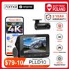 70mai Dash Cam 70mai 4K A810 Ultra HD 150 ° Monitoraggio Parcheggio 24 Ore FOV ADAS, Coordinato da GPS Integrato, WIFI e 4G per Condizioni Meteorologiche Estreme