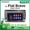 WEDMOON Autoradio 2 DIN Wireless Carplay Android 15 con Schermo da 7 Pollici per Fiat Bravo 2007-2014, Lettore Multimediale Bluetooth Stereo 2DIN