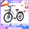 Ebycco Bicicletta Elettrica E-Bycco V1 con Motore 250W/500W, Batteria Rimovibile 36V15.6AH, per Pendolari Adulti, Pneumatici da 28 Pollici, Velocità Massima 45KM/H, con Cestino