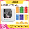 AOSEED X-MAKER JOY AI+ V4.0 Stampante 3D per Bambini, Velocità di Stampa 300mm/s, Volume di Costruzione 120x120x120mm, 260 ℃ Controllo della temperatura del ugello, Wi-Fi e App, Completamente