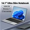 FUCHU Laptop 2026 NUOVISSIMO Computer Portatile Aziendale Intel da 14.1 Pollici, 12GB RAM, 256GB/512GB/1TB SSD, Windows 11, Notebook per Studio, Intrattenimento e Lavoro