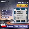 AMD Processore Desktop AMD Ryzen 7 9700X - 8 Core / 16 Thread, Alta Frequenza, Ampia Memoria Cache, per Gaming e Creazione di Contenuti