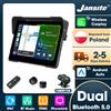 Jansite Cruscotto digitale per moto da 5/7 pollici con Carplay, schermo di navigazione GPS DVR per moto 1080P/2K, supporto per dispositivi elettronici Bluetooth