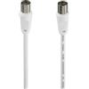 Hama Cavo coassiale antenna Hama entry maschio/femmina - lunghezza 1,5 m - schermatura 75 dB - impedenza 75 ohm - colore bianco