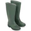 Stivali da pioggia e giardinaggio unisex high top antiscivolo | Stivali resistenti e impermeabili per esterni, lavaggio auto, pesca-Stivali in PVC di Colore Verde Alto, Altezza Ginocchio