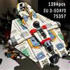 WSUEL Set di Costruzioni da 1394 Pezzi, Modello Fantasma del Film di Guerra delle Stelle, Compatibile con 75357, Giocattolo Creativo Fai-da-Te, Regalo di Compleanno e Festività