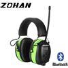 ZOHAN Cuffie Bluetooth con protezione acustica, paraorecchie elettronici, radio AM/FM per la sicurezza durante il taglio dell'erba, batteria al litio da 2000 mAh.