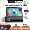 Podofo Autoradio da 7 pollici 6+128G per auto universale Android CarPlay GPS Navigazione WIFI FM/RDS Stereo per auto EQ Autoradio SWC Bluetooth Sistemi intelligenti per auto 1din Touch Screen Head